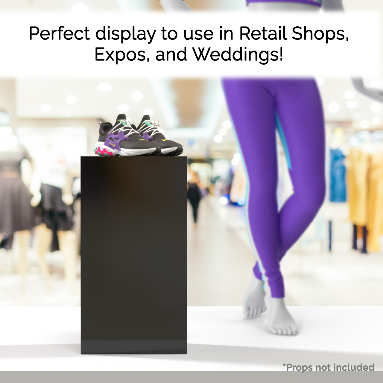 12" x 12" x 24" Acrylic Retail Display Box