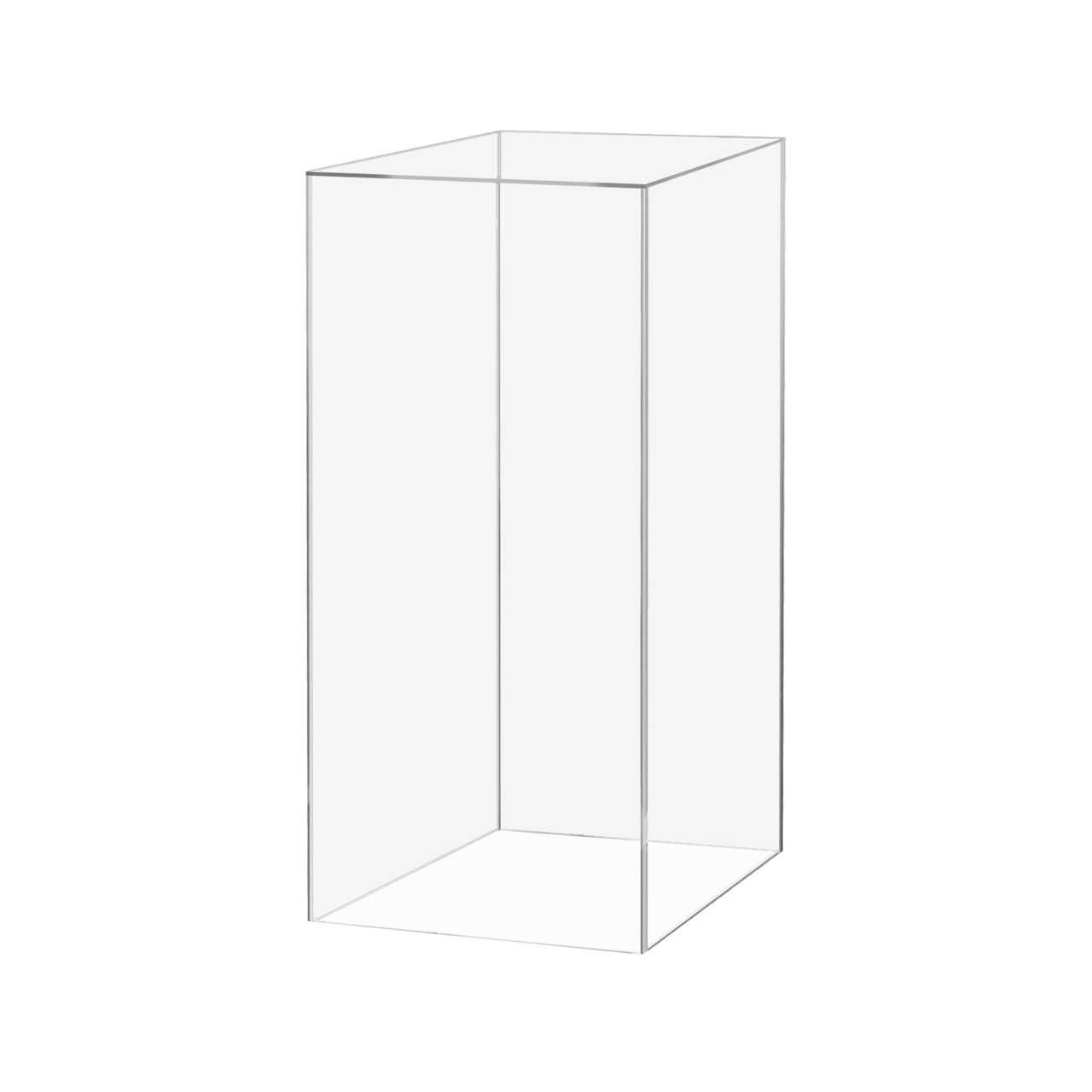 12" x 12" x 32" Tall Acrylic Retail Display Box