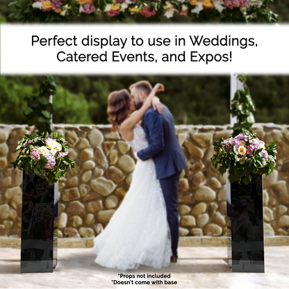 12" x 12" x 40" Rectangular Acrylic Retail Display Box