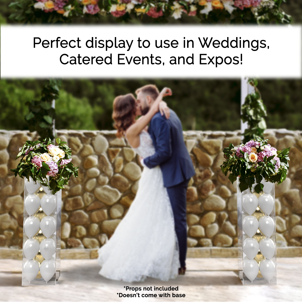 12" x 12" x 40" Rectangular Acrylic Retail Display Box