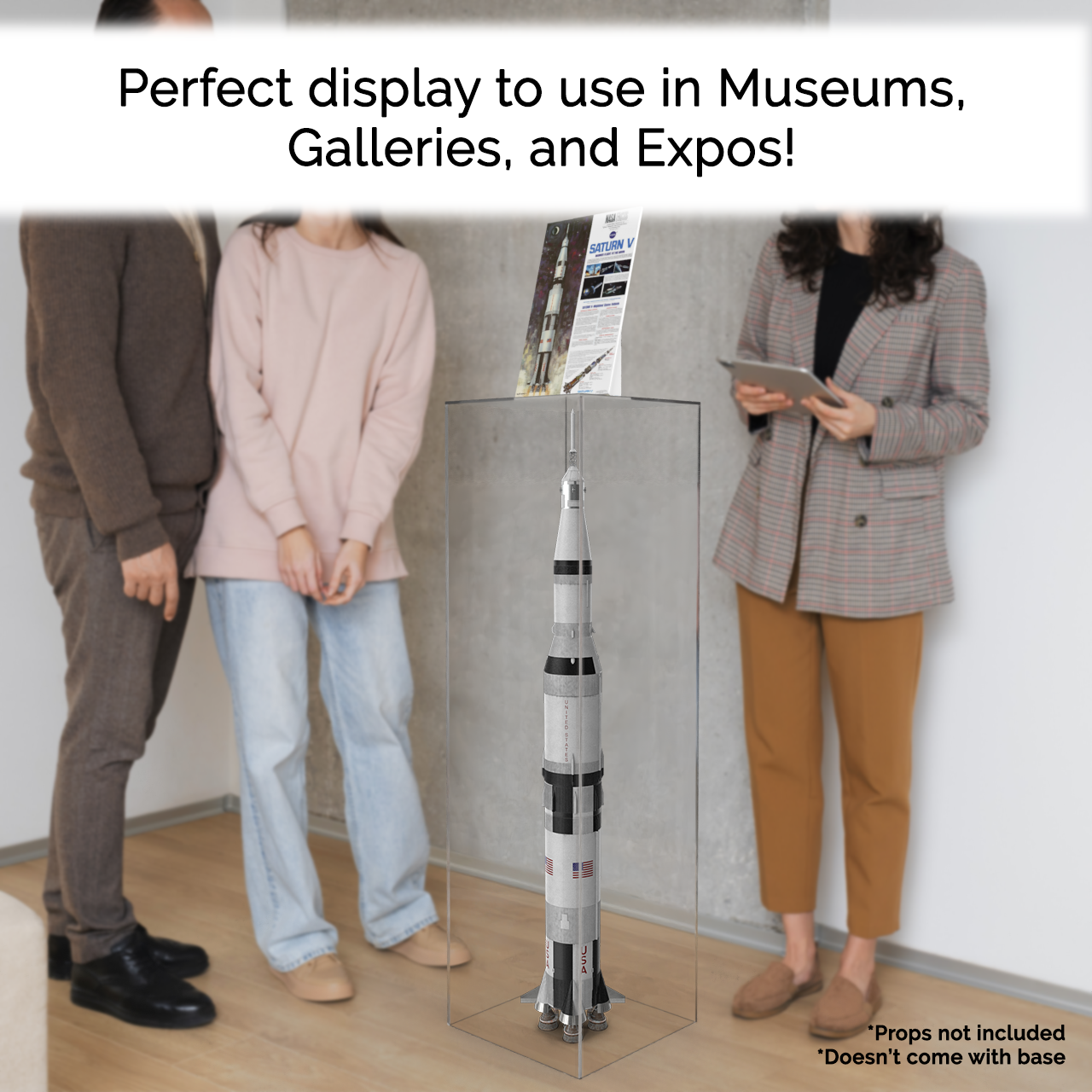 12" x 12" x 42" Tall Acrylic Retail Display Box