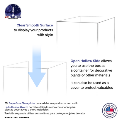 12" x 12" x 42" Tall Acrylic Retail Display Box