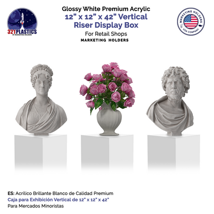 12" x 12" x 42" Tall Acrylic Retail Display Box