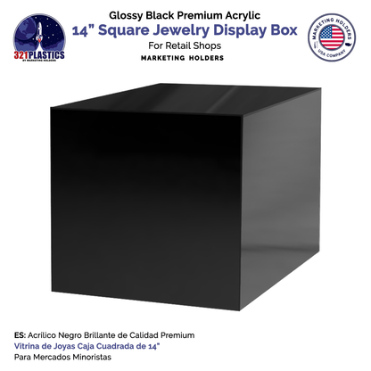 14" Square Acrylic Retail Display Box