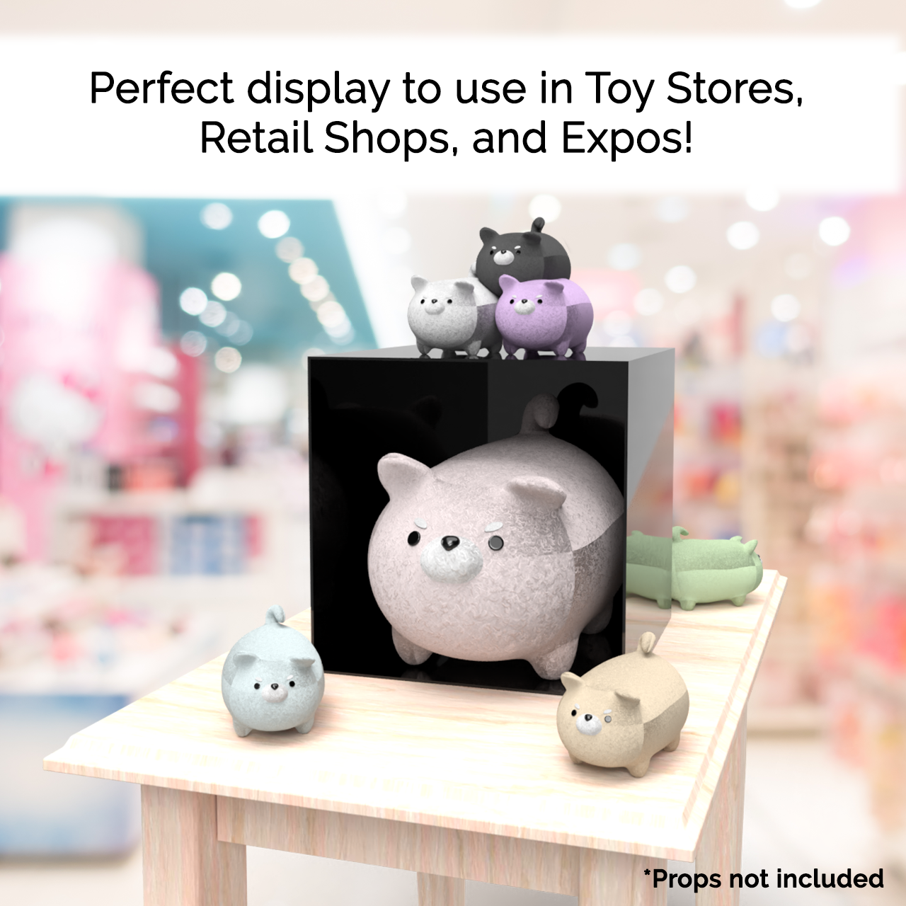 14" Square Acrylic Retail Display Box