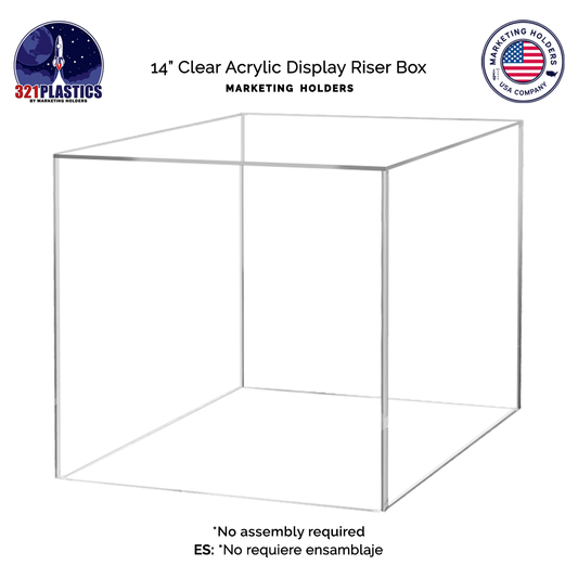14" Square Acrylic Retail Display Box