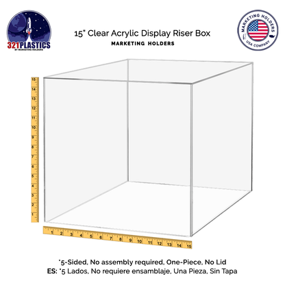 15" Square Acrylic Retail Display Box