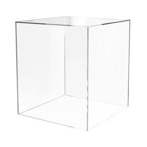 16" x 16" x 18" Clear Acrylic Pedestal | Retail & Gallery Showcase
