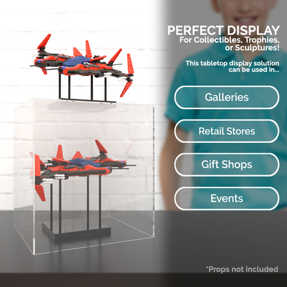 16" x 16" x 18" Tall Clear Acrylic Retail Display Box