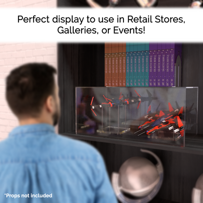 20" x 12" x 9" Clear Acrylic Rectangular Retail Display Box