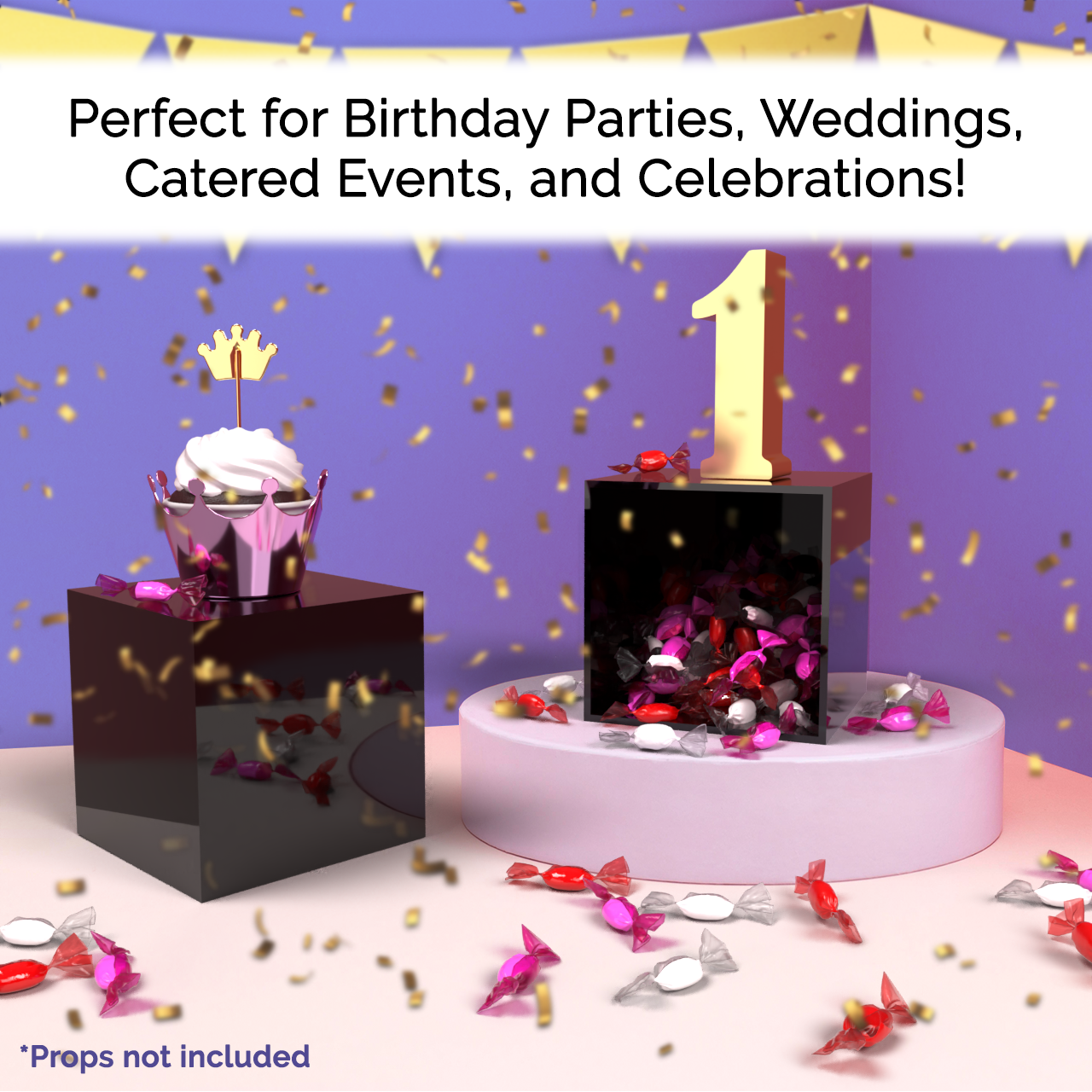 4" Square Acrylic Retail Display Box