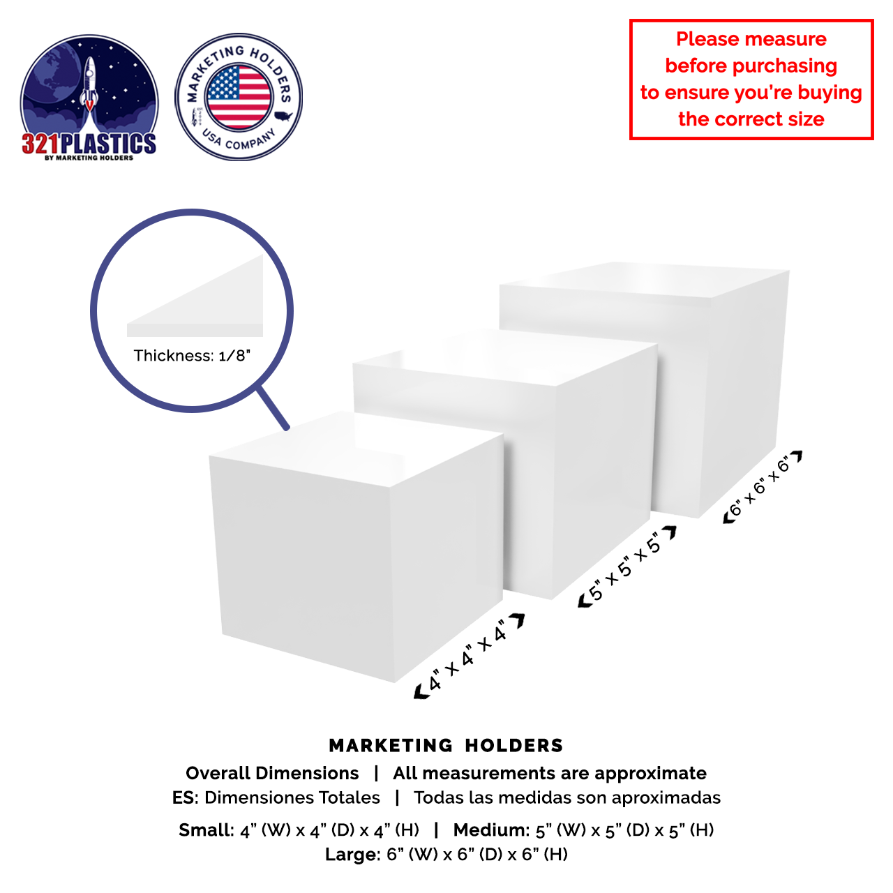 Retail Display Boxes 3 Piece Product Pedestals or Bins