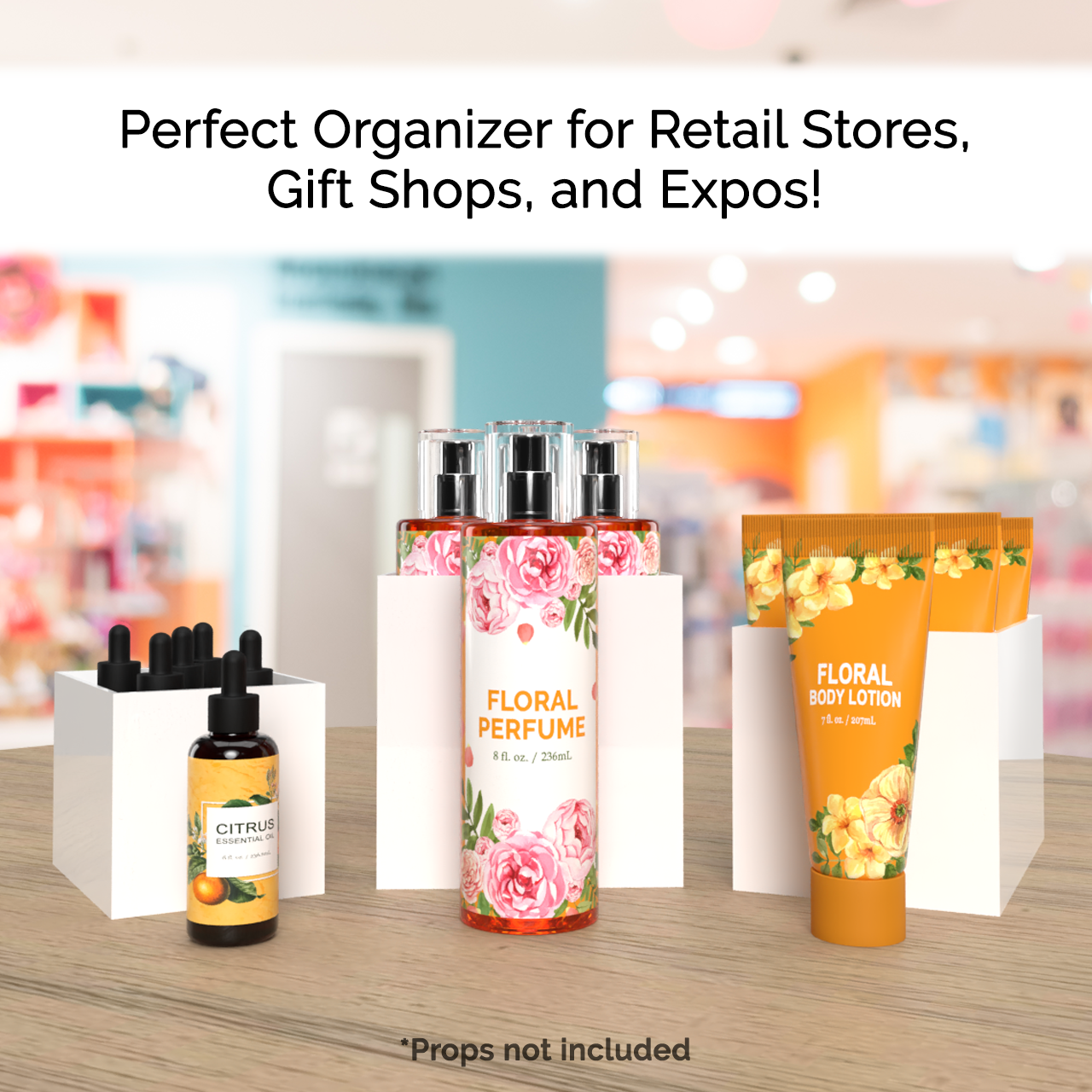 Retail Display Boxes 3 Piece Product Pedestals or Bins