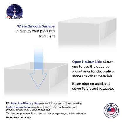 Retail Display Boxes 3 Piece Product Pedestals or Bins