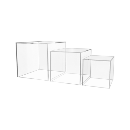 Retail Display Boxes 3 Piece Product Pedestals or Bins