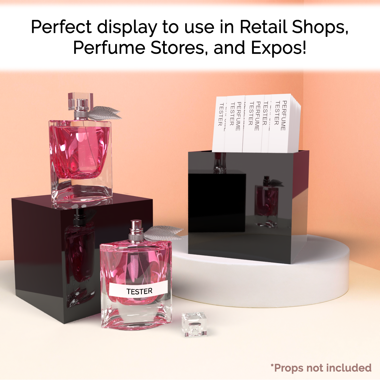 5" Square Acrylic Retail Display Box