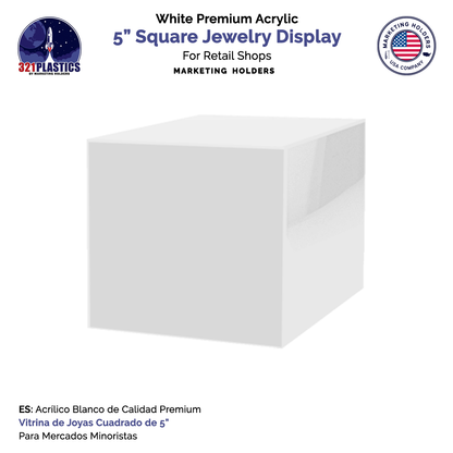 5" Square Acrylic Retail Display Box