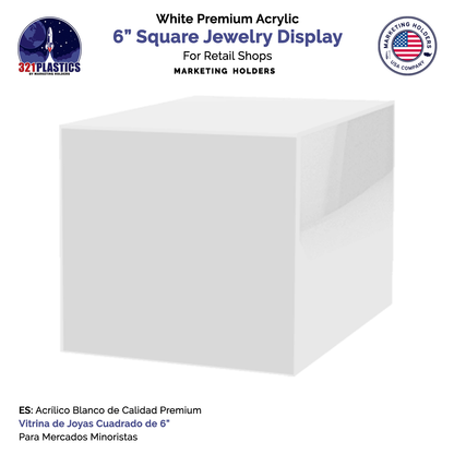6" Square Acrylic Retail Display Box
