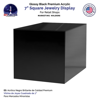 7" Square Acrylic Retail Display Box