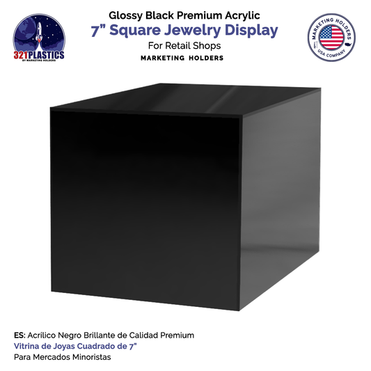 7" Square Acrylic Retail Display Box