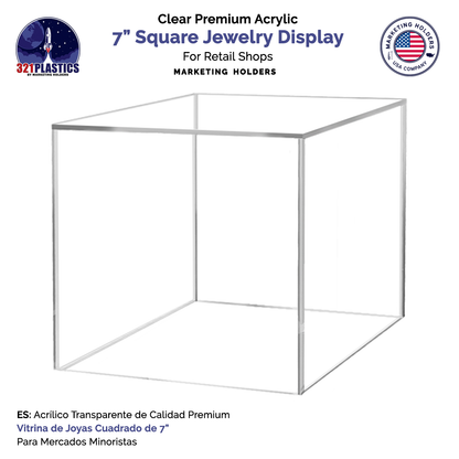7" Square Acrylic Retail Display Box