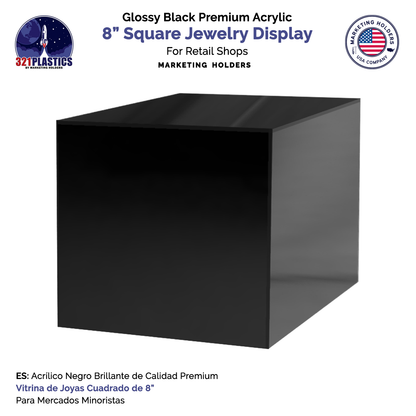 8" Square Acrylic Retail Display Box