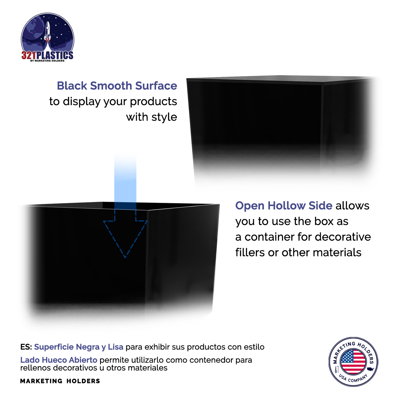 7.75" x 6" Acrylic Retail Display Box