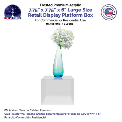 7.75" x 6" Acrylic Retail Display Box
