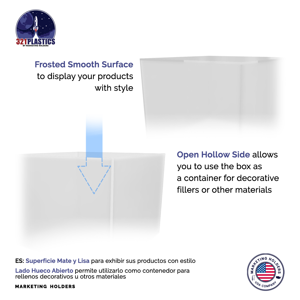 7.75" x 6" Acrylic Retail Display Box