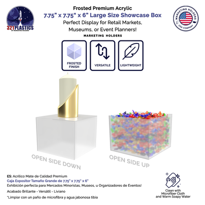 7.75" x 6" Acrylic Retail Display Box
