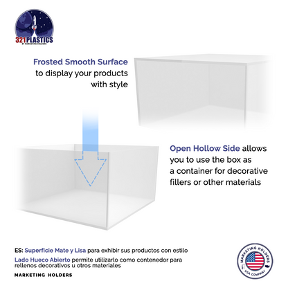 7" x 4" Square Acrylic Display Box