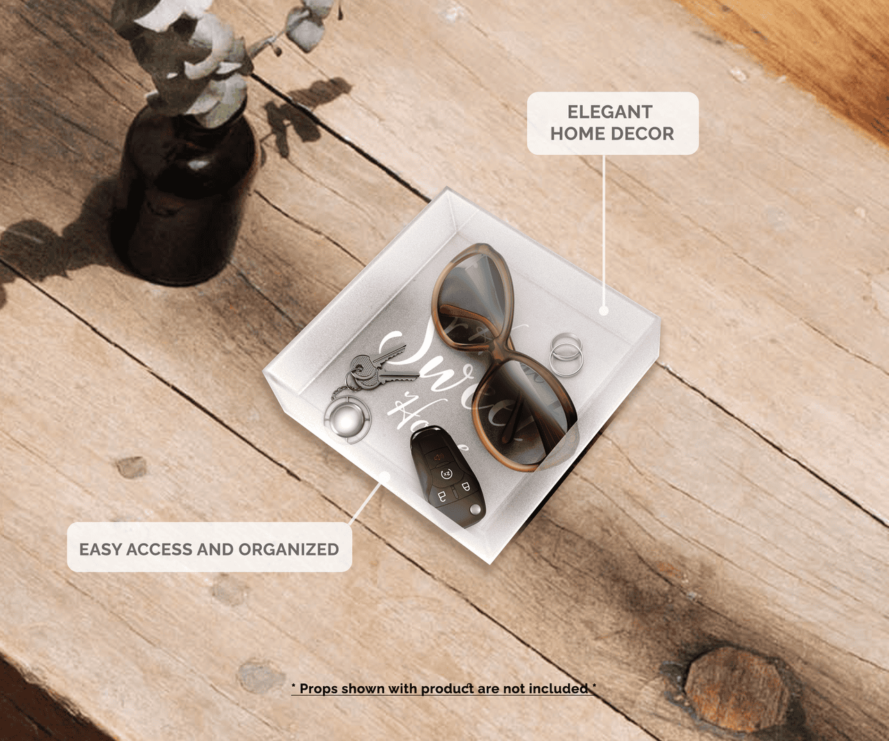 6.75" x 6.75" x 2" Acrylic Retail Display Box