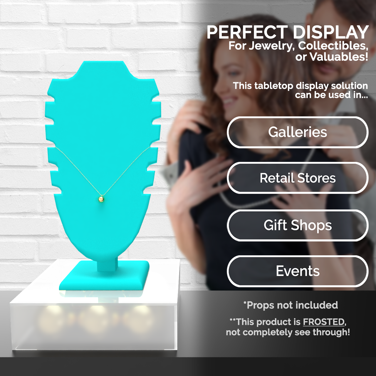 6.75" x 6.75" x 2" Acrylic Retail Display Box