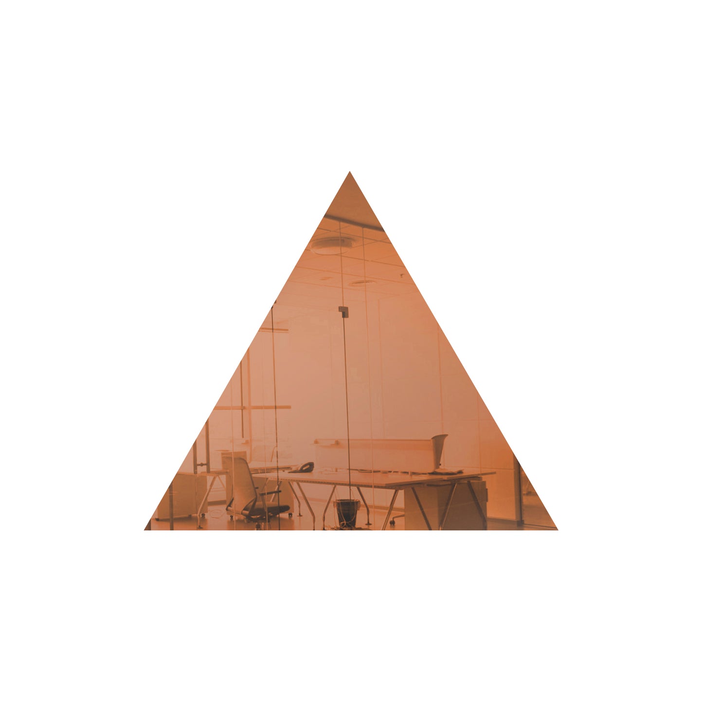 Rose Gold Triangle Mirror Acrylic Pieces for Arts and Crafts