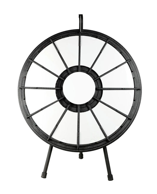 12 Slot 20.5" Mini Prize Wheel Tabletop Game Black for Shows
