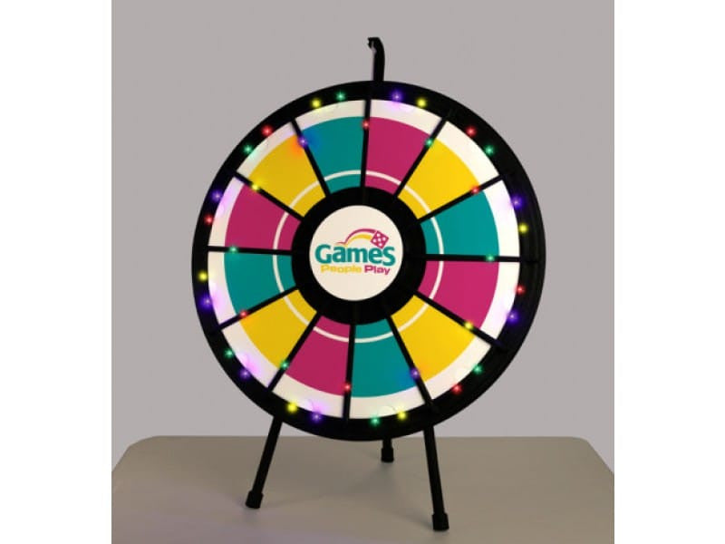 12 to 24 Slot 31" Table Top Prize Wheel with Lights