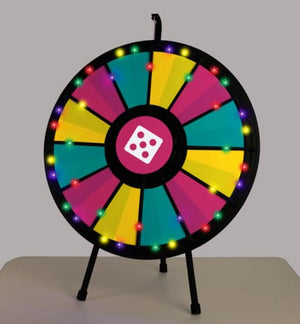 12 to 24 Slot 31" Table Top Prize Wheel with Lights