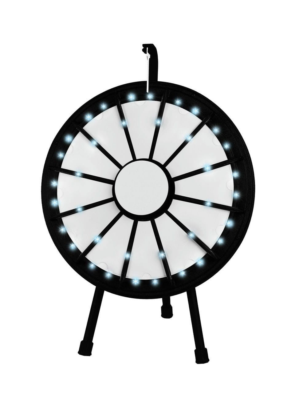 12 Slot 20.5" Mini Prize Wheel with Lights Tabletop Game