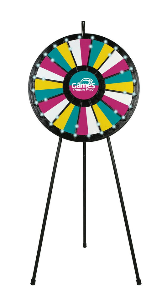 12 to 24 Slot 31" Prize Wheel with Lights Floor Stand Game