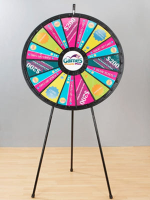 15 to 30 Slot 40" Big Prize Wheel Floor Stand Game