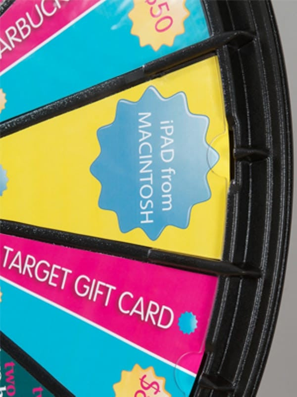 15 to 30 Slot 40" Big Prize Wheel Floor Stand Game