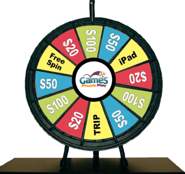 12 Slot 26" Midi Prize Wheel Game Tabletop Customizable