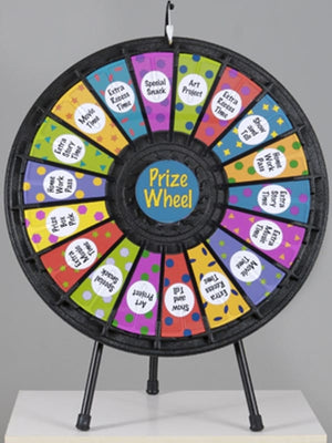 18 Slot 31"Table Top Prize Wheel Game With Case Party Games