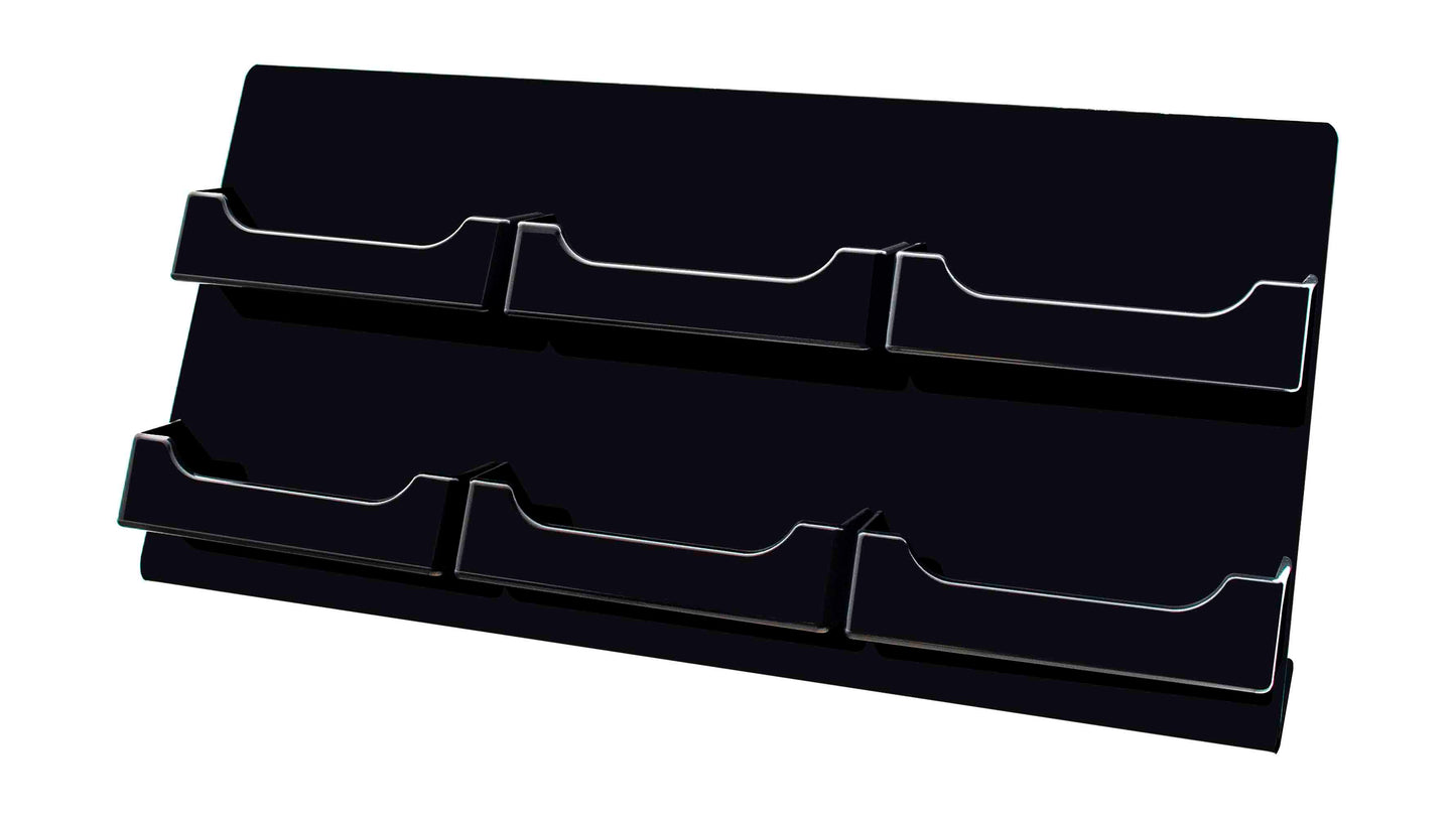 6 Pocket Slanted Business Gift Card Holder Countertop Multi Slot