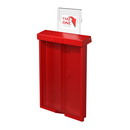 8.5"W x 11"H Outdoor Window Hook Catalog Holder Brochure Box