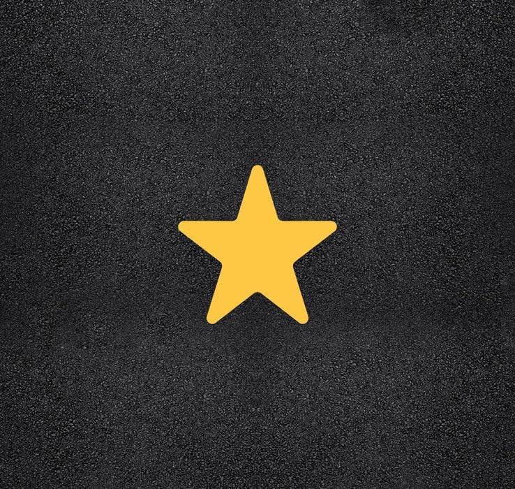 Star Stencil 24" Paintable Template for Indoor Outdoor Use