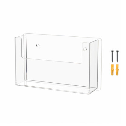 Wall Single Pocket Postcard Holder for 6"W Advertising Literature