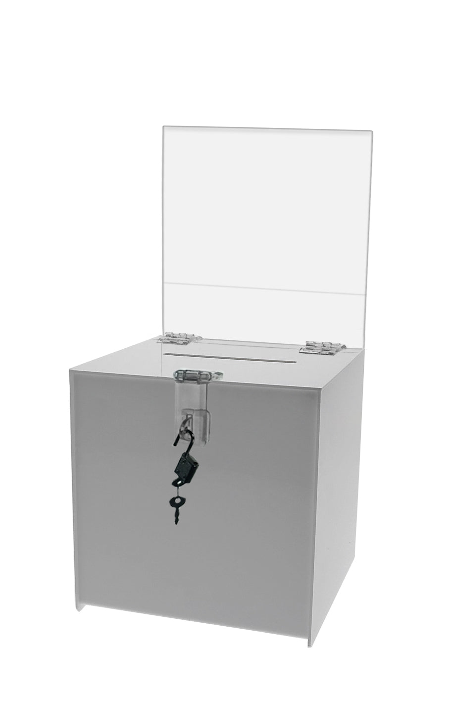 8"W Locking Ballot Box with Removable Header