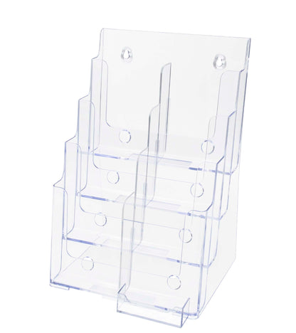 Brochure Holder for Flyers and Trifolds with Business Card Slot