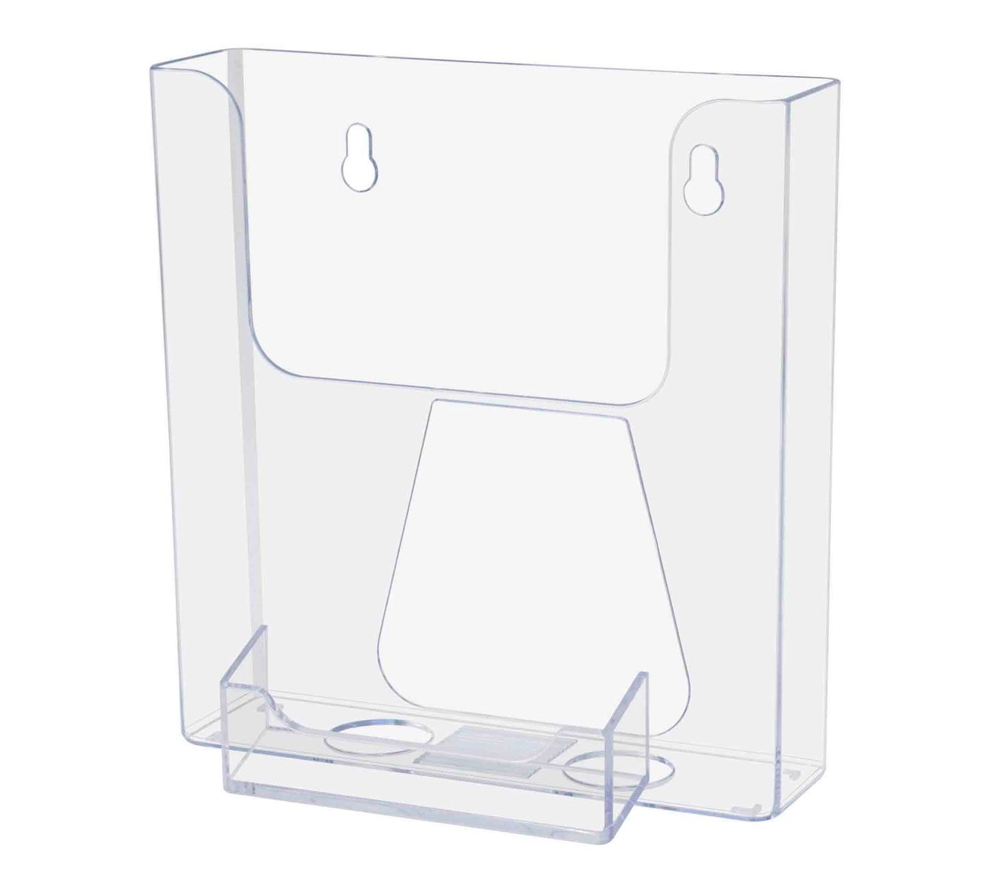 6"W Booklet Holder Literature Display with Business Card Pocket